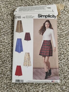 Simplicity Pleated Skirt Sewing Pattern - #8746